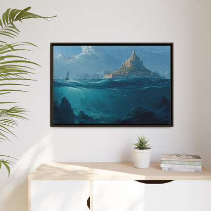 As Above So Below Atlantis Canvas | Framed Matte Wall Art